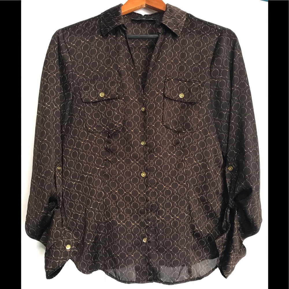 Jones of New York Size medium brown blouse